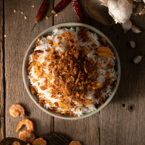 Burmese Style Topping Set Dried Shrimp, Fried Dried Anchovies, Sesame Chili (3 Pcs./Set)