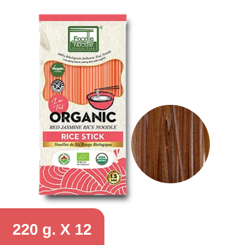 Organic Red Jasmine Rice Noodles 1.5 mm.