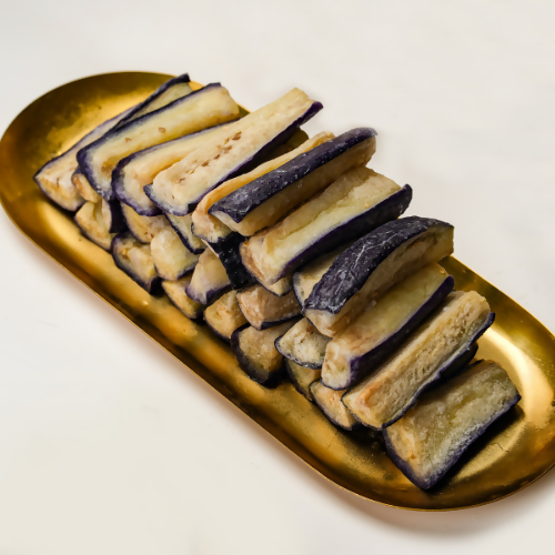 Frozen Fried Eggplant Strips Skin On -67