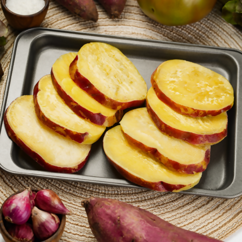 Frozen Steamed Beniazuma Sweet Potato Slice Cut