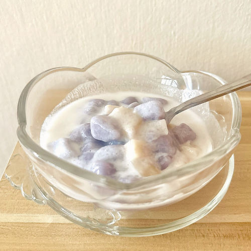 Taro Balls in Coconut Cream