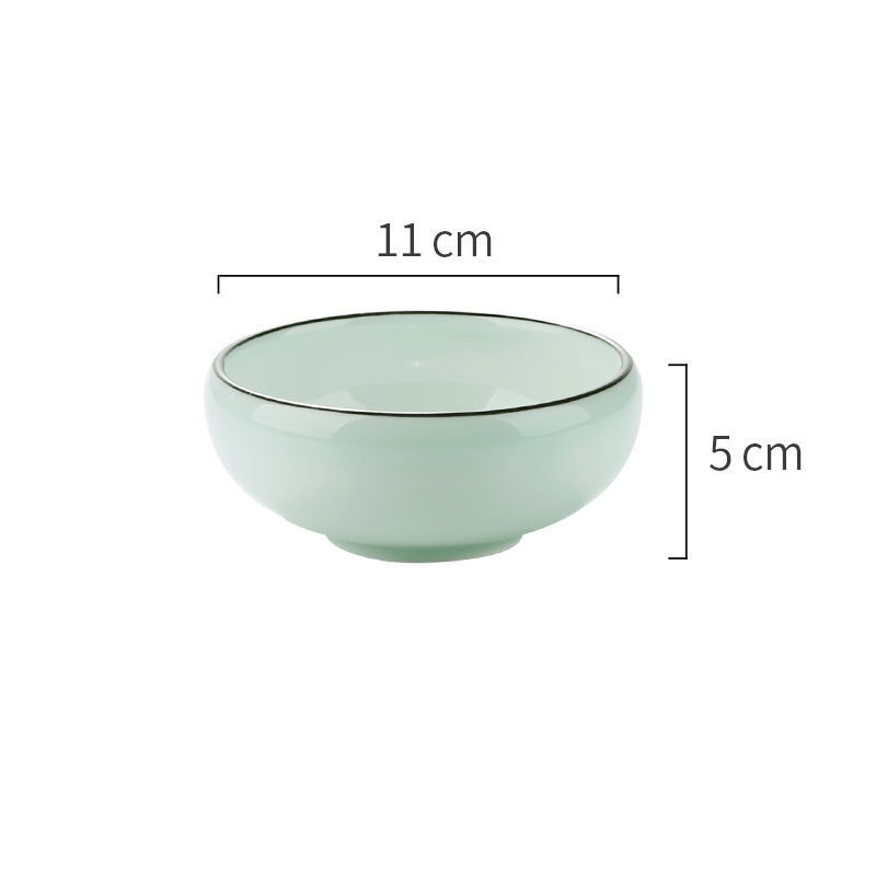 style: D, quantity: 2PCS - Featured Ceramic Bowl Rice Bowl, Household Drum-shaped Soup Bowl, Creative Korean Bowl, Rice Noodle Bowl, Retro Bowl, Kiln Bowl