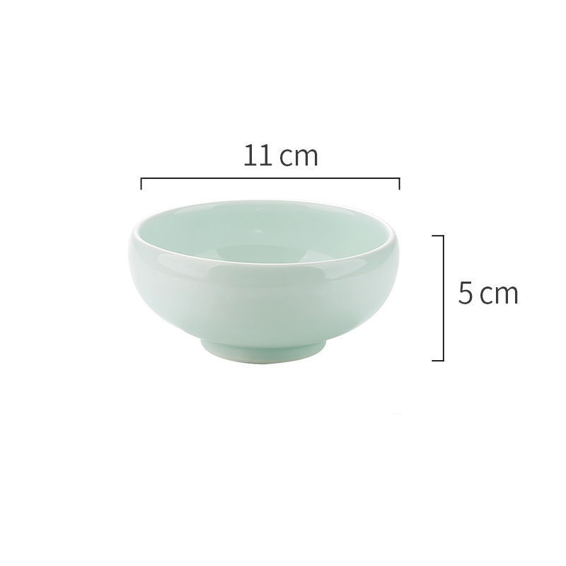 style: F, quantity: 4PCS - Featured Ceramic Bowl Rice Bowl, Household Drum-shaped Soup Bowl, Creative Korean Bowl, Rice Noodle Bowl, Retro Bowl, Kiln Bowl
